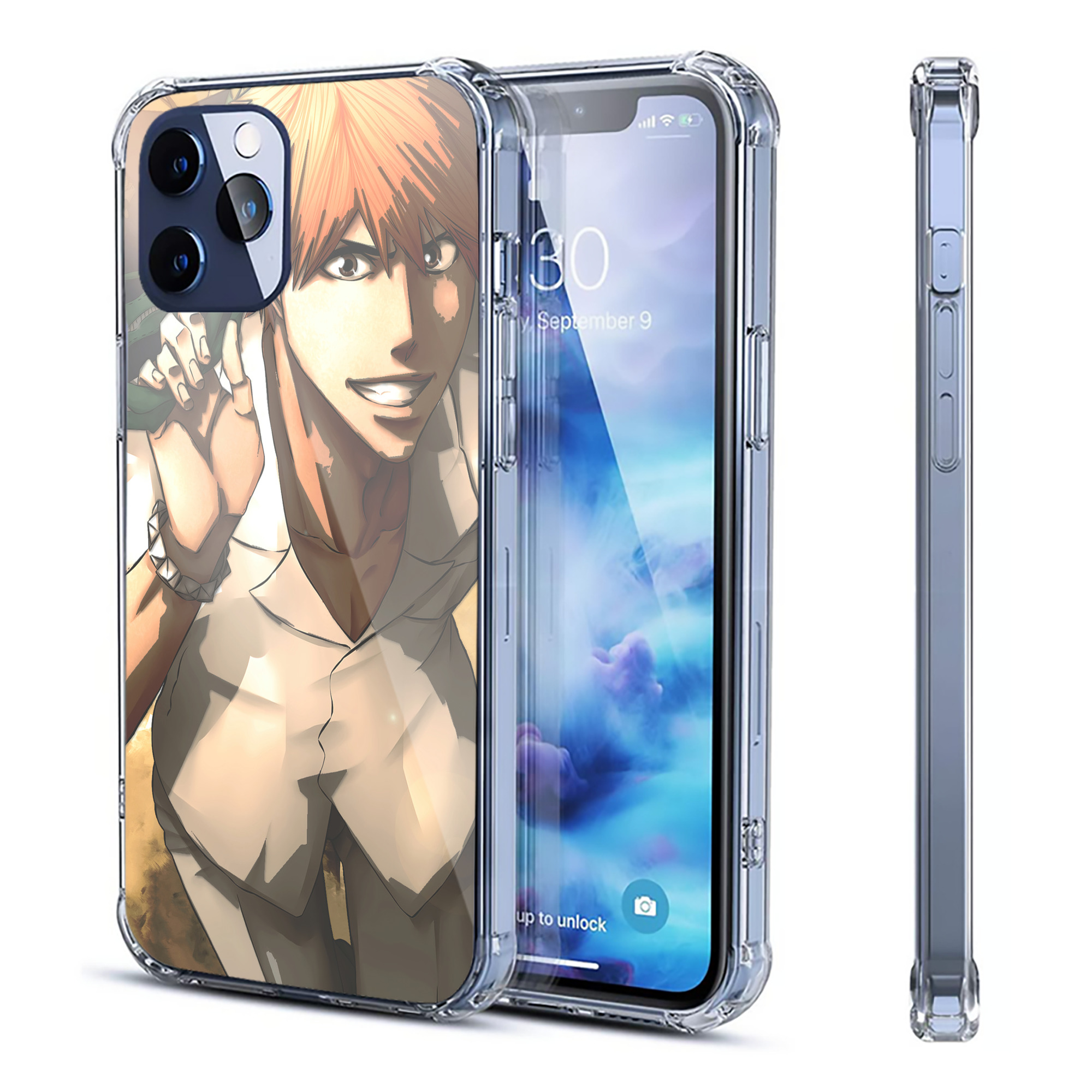 （画像用） ブリーチ BLEACH 【iPhone 12シリーズ対応】透明スマホケース（クリアソフトケース）